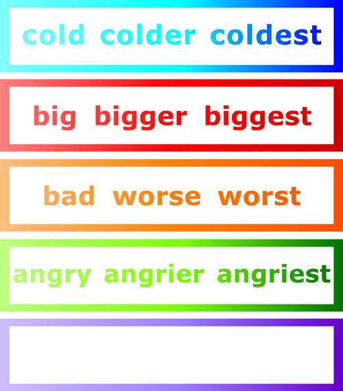 Superlative form of bad usgkoqj