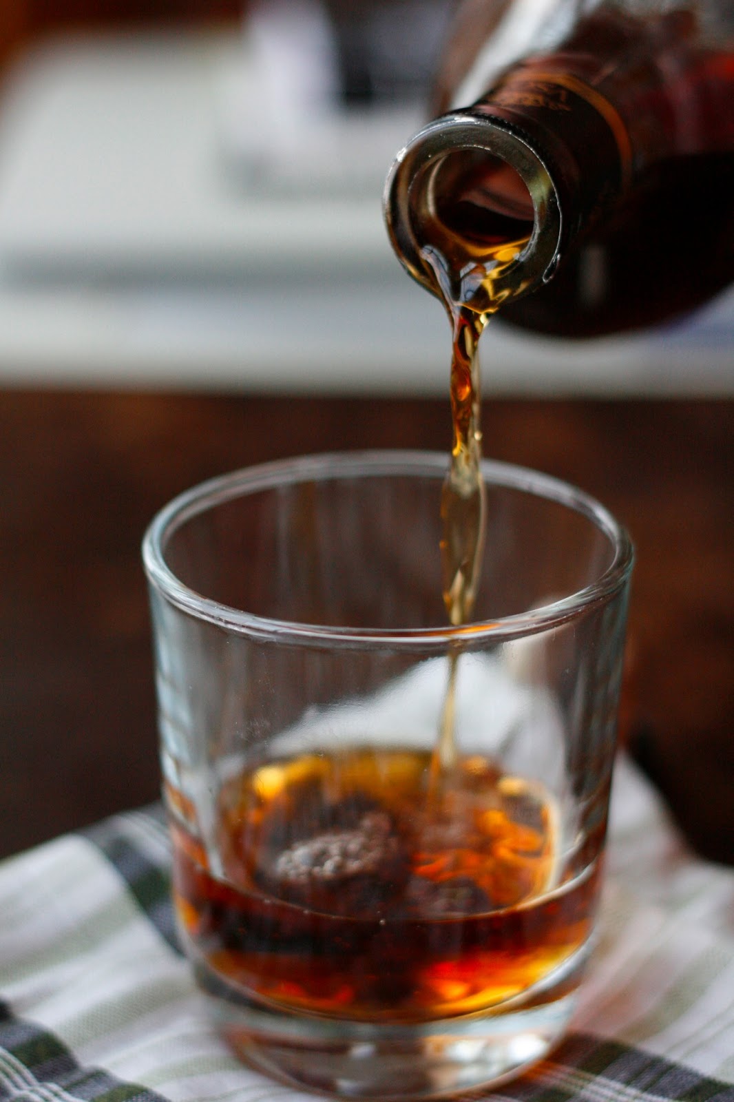 Indigo Scones Fudgy Brownies with Salted Caramel Brandy Glaze