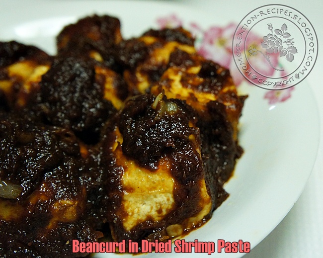 HomeKreation Kitchen Corner Beancurd in Dried Shrimp Paste