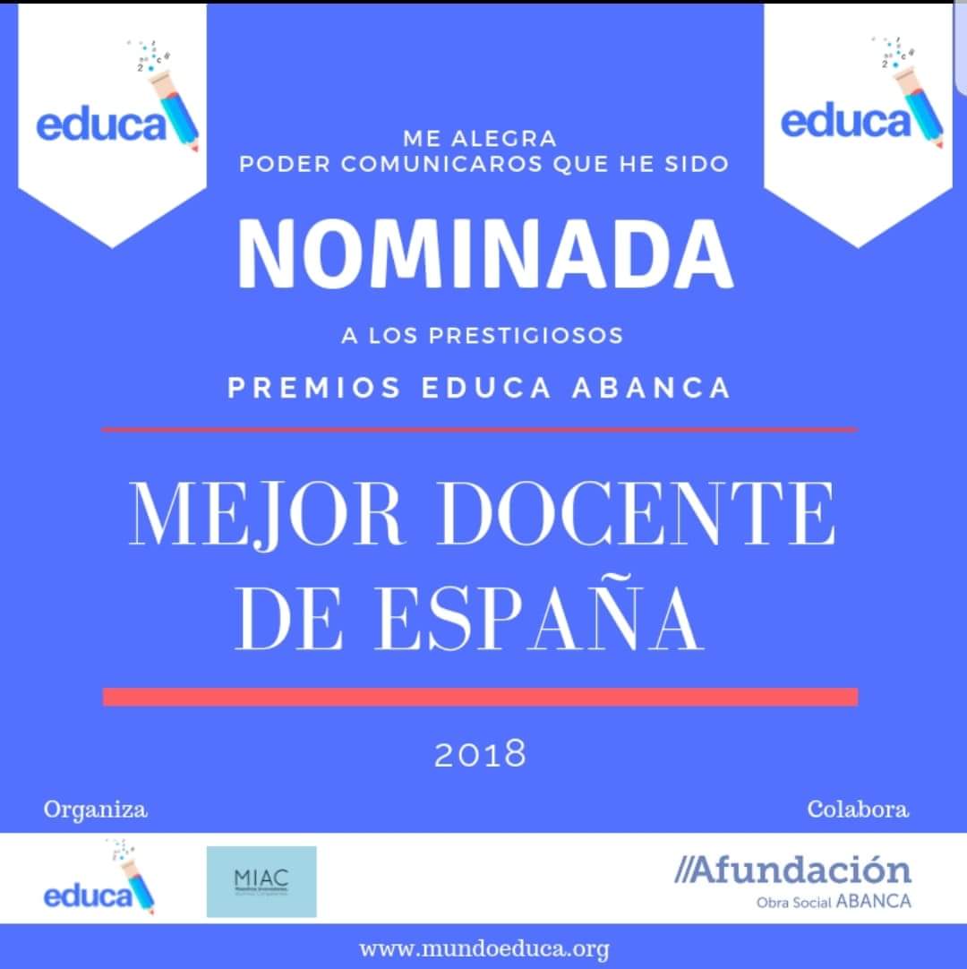 Nominada Premios Educa Abanca 2018