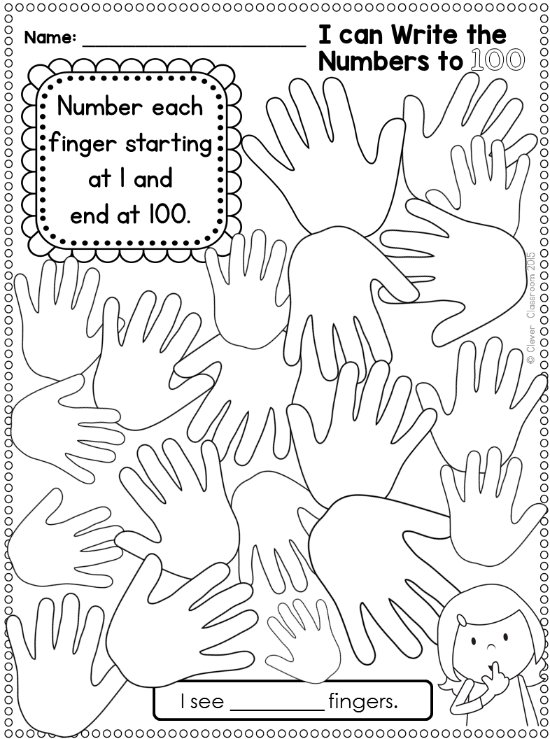 One hundredth day ideas and a freebie