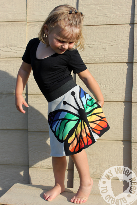 My Inner Need to Create... Rainbow Butterfly Skirt