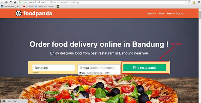 Klik Find Restaurant di Foodpanda Klik Find Restaurant di Foodpanda