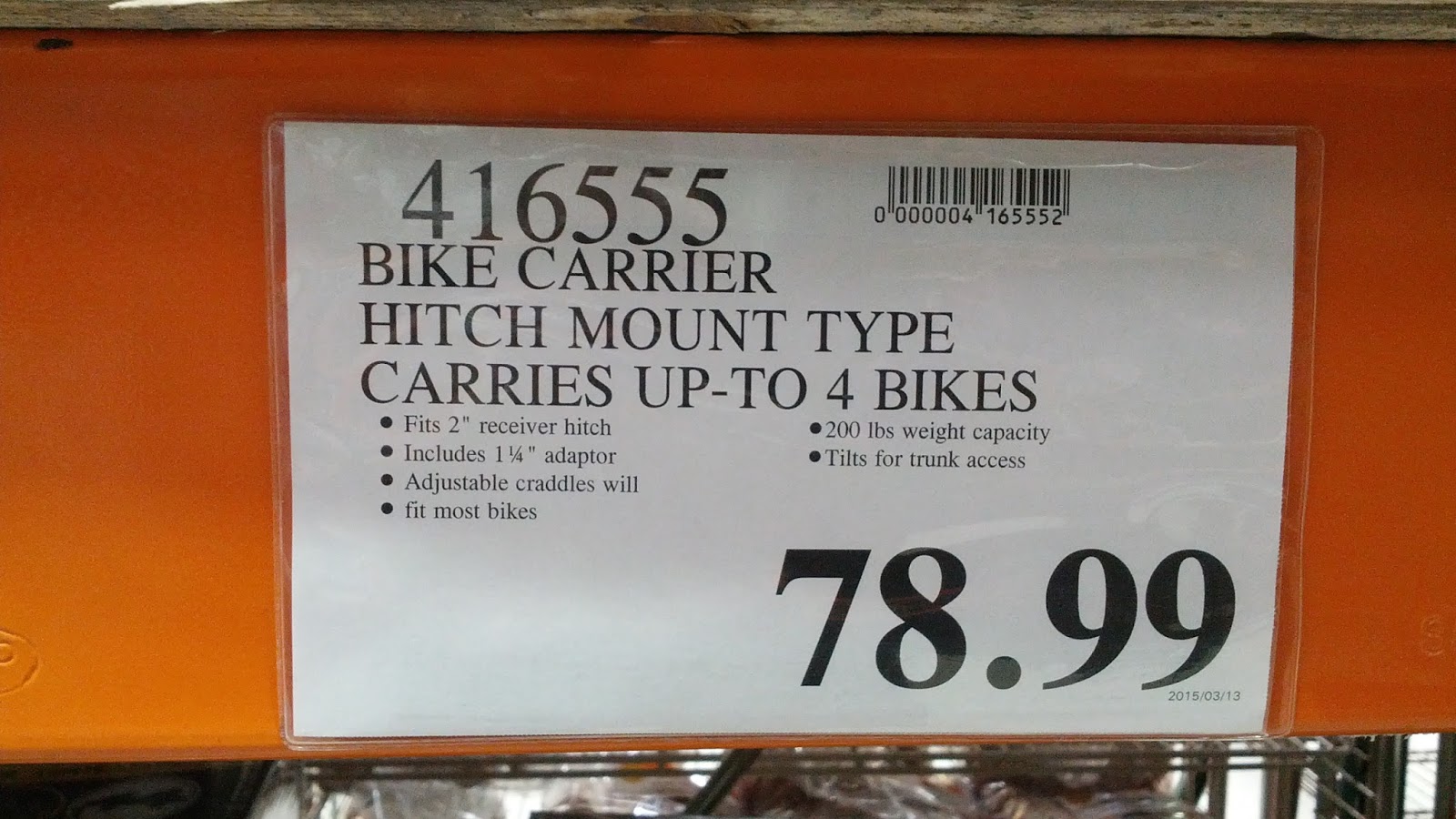 costco bike carrier