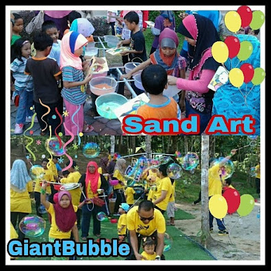 Giant Bubble and Sand Art Pakej