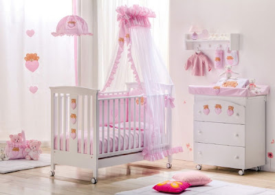 dormitorio rosa bebé