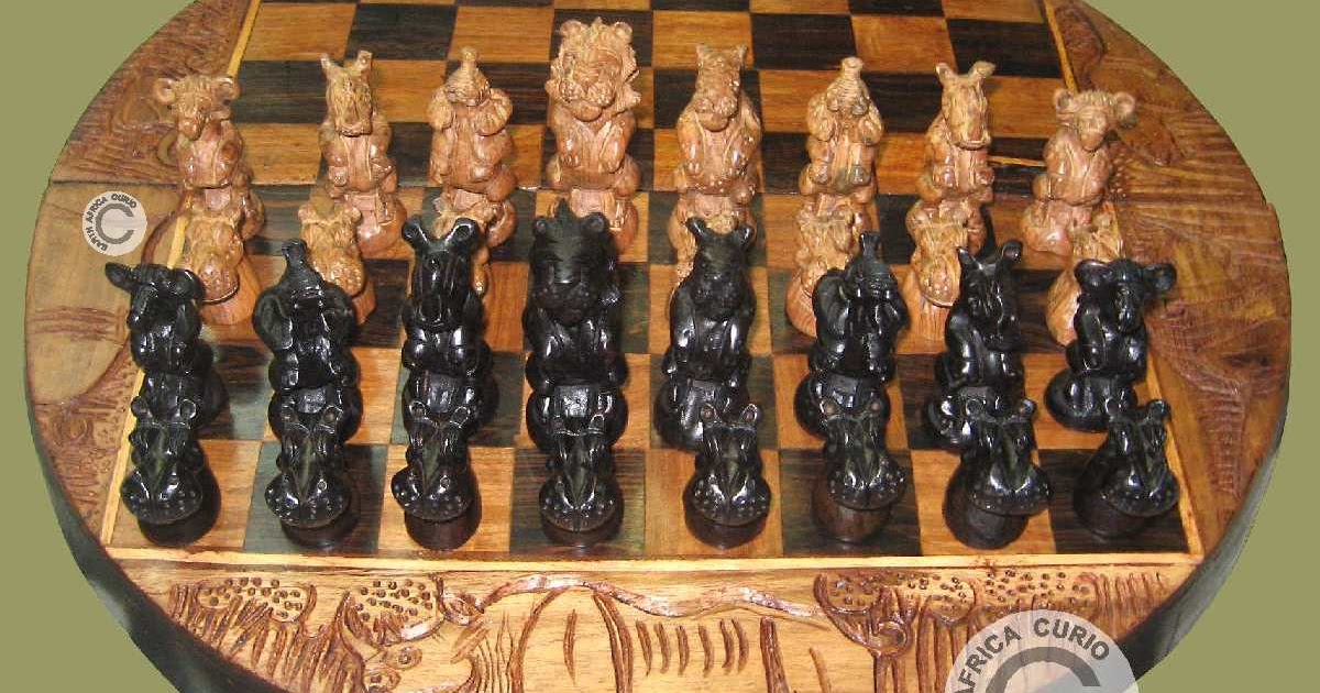 Earth Africa Curio AFRICAN CHESS SET
