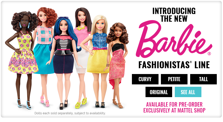 Ewolucja Barbie. Nowe sylwetki. The new body 2016