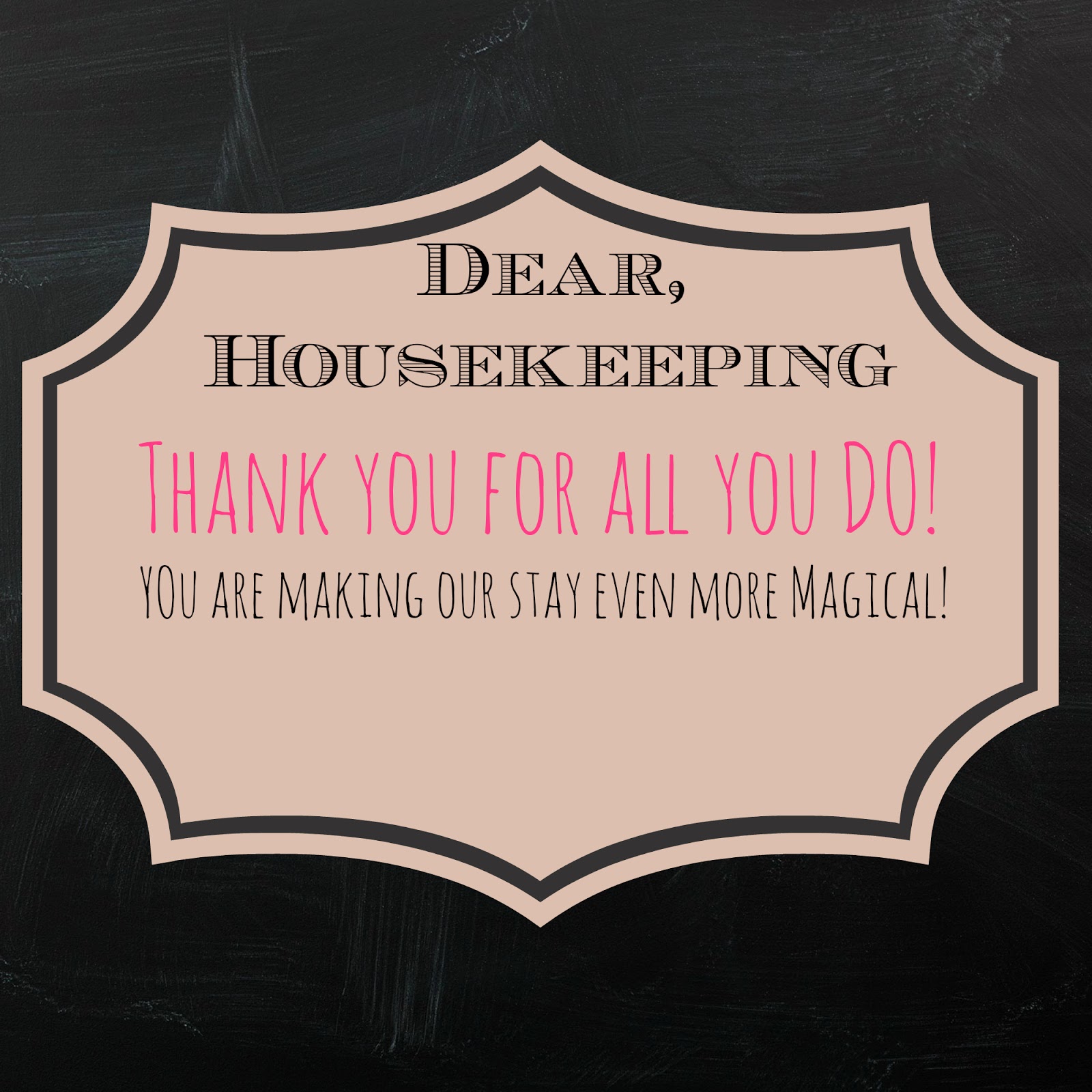 Recipes We Love Housekeeping notes... feel free to use them yourself.