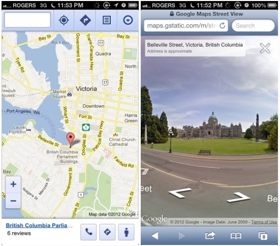 Internet's Best Secrets: Street View comes to Google Maps "Mobile"
