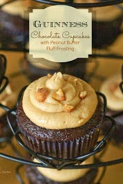 Guinness Chocolate Cupcakes @www.thesweetchick.com