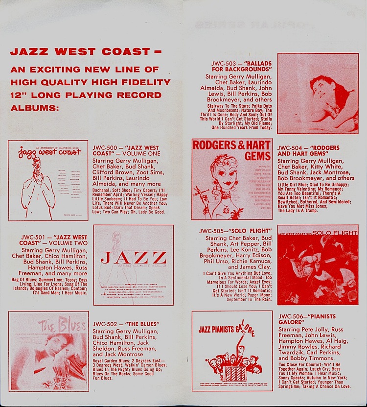 Pacific Jazz World Pacific Labelography Jwc Anthology Series