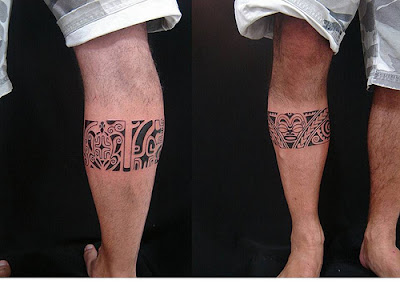 tatuagem tatoo Maori na Panturrilha