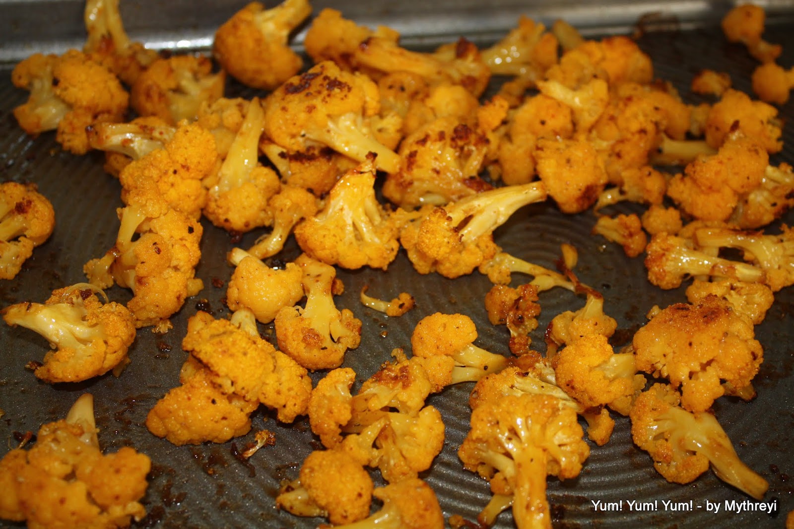 Yum! Yum! Yum! Chili Cauliflower ( Baked Version) Low Calorie Recipes