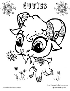 Quirky Artist Loft: 'Cuties' Free Animal Coloring Pages