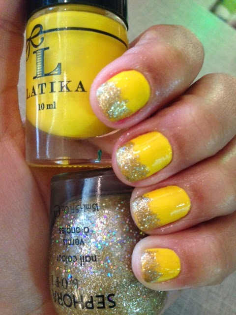 Esmalte Amarelo Swiss Lemonade Latika+ Glitter Sephora na Luxomania