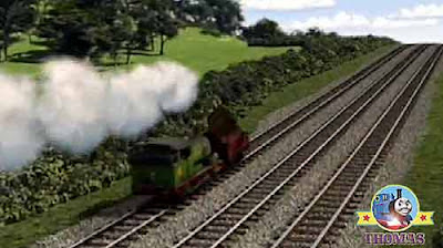 Sodor railway cargo wagon Calliope rattled and rolled along Thomas & friends Percy train engine