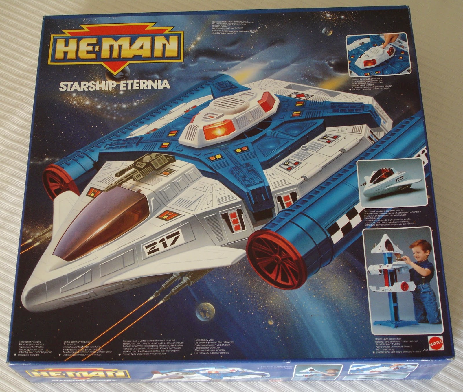 1989 Mattel MOTU HeMan New Adventures STARSHIP ETERNIA mint in sealed