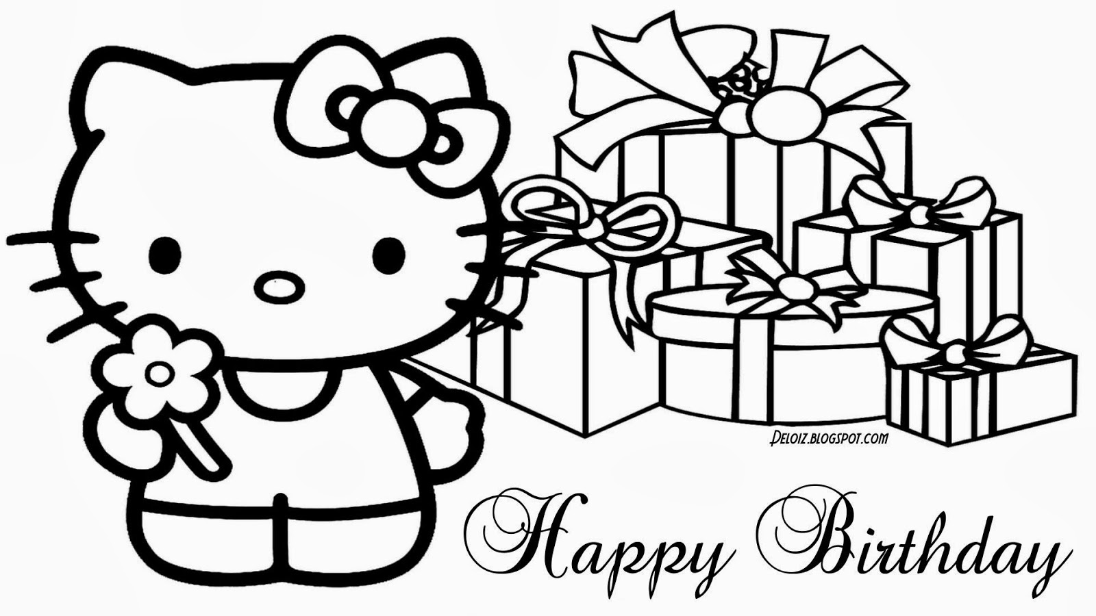 Mewarnai Gambar Hello Kitty  Holidays OO