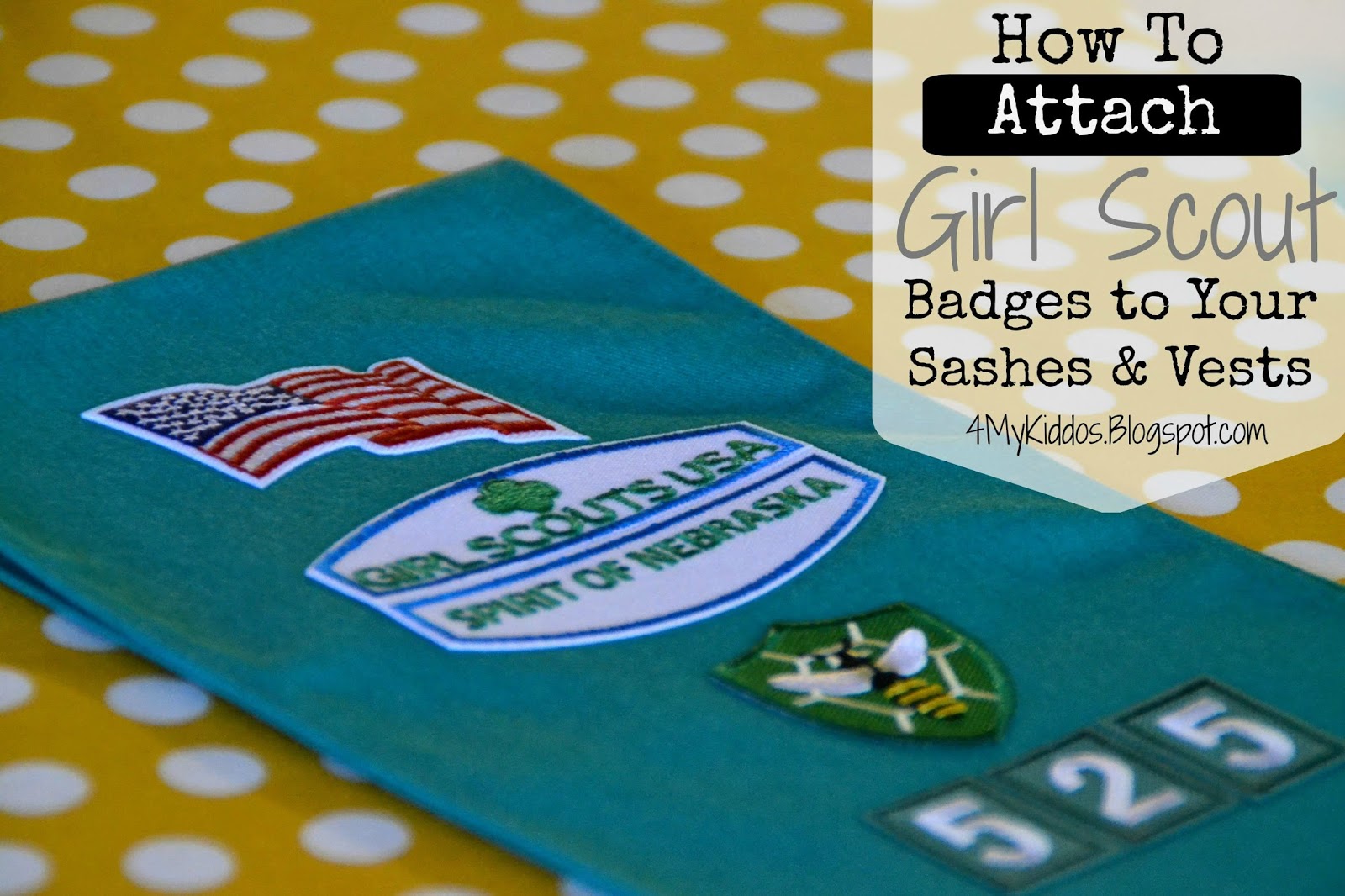 How to Attach Girl Scout Badges to your Vests and Sashes Sabrina Sandoval