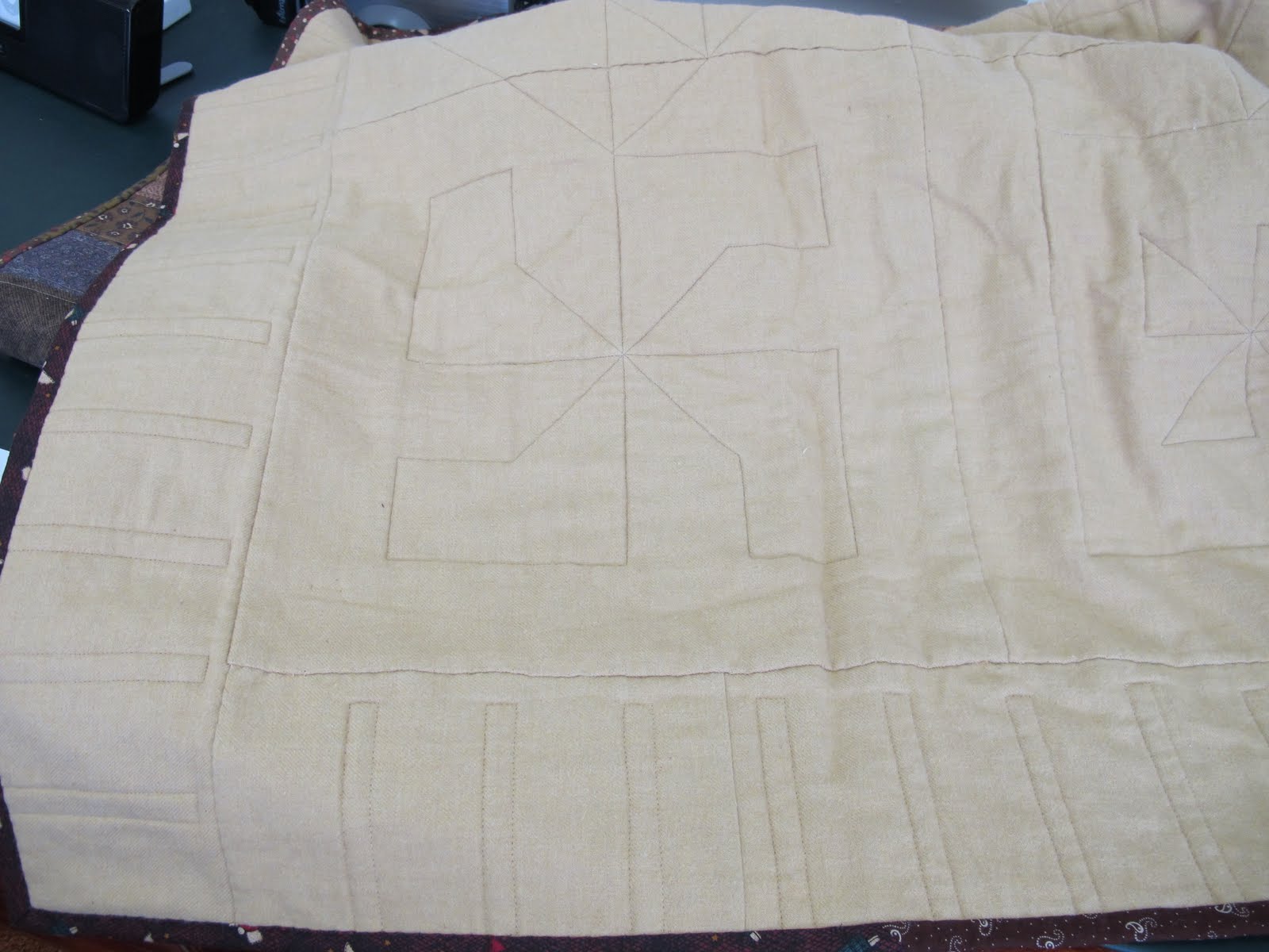 Urban Sewing Lounge Quilt as you go direct join technique