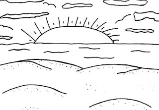 beach coloring pages, summer coloring pages