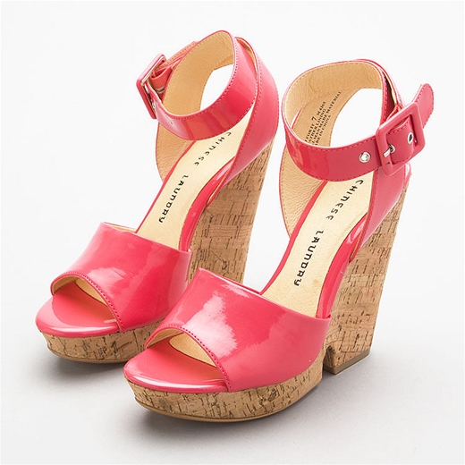 Summertime just screams for a pair of pastel pink wedges