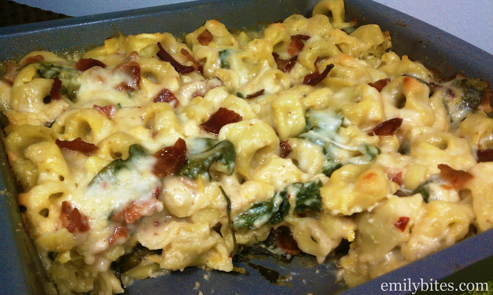 Creamy Lemon Tortellini Bake Emily Bites