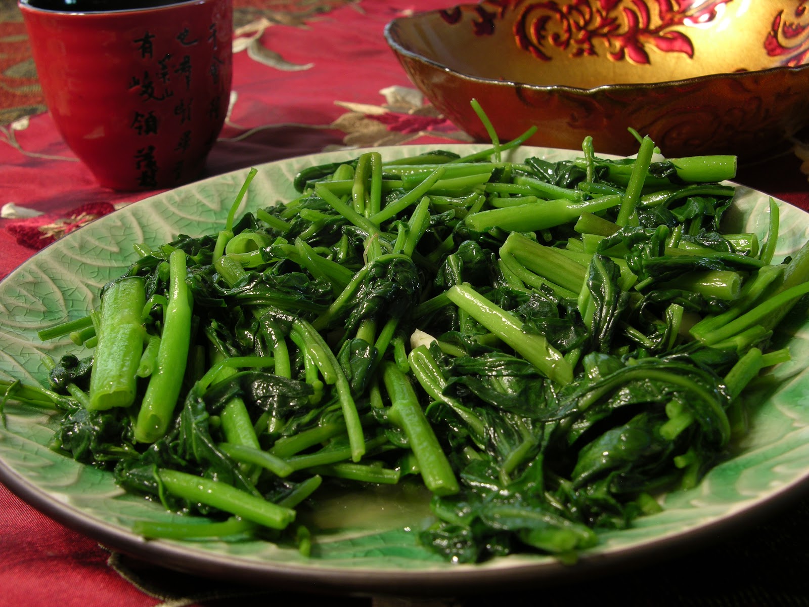 Fun Chinese Cooking Spring Tulip S Recipes Stir Fried Water Spinach With Minced Garlic Èèç©ºå¿è Simple chinese stir fry greens recipes. fun chinese cooking spring tulip s recipes