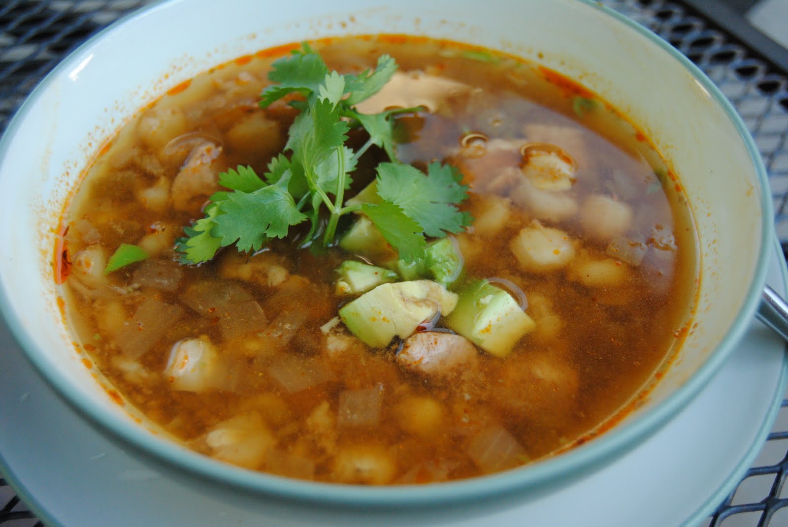 Malikala's Ono Kine Grinds Slow Cooker Pozole (Mexican Pork & Hominy Stew)