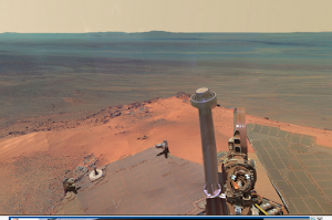 Full Screen, Panoramic View of Mars