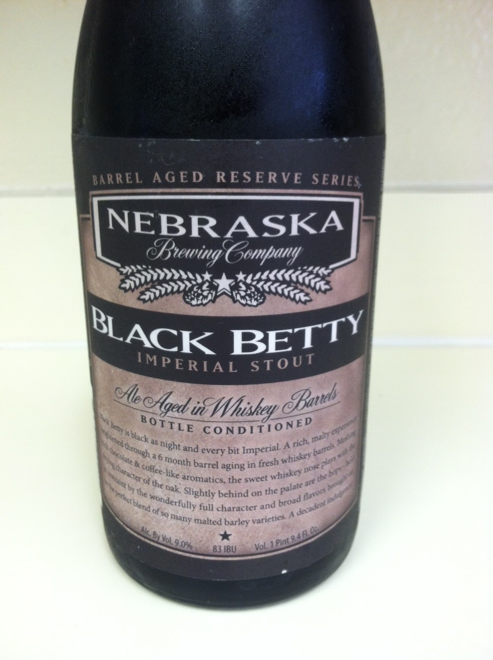 Walker's Top Beers Nebraska Brewing Company Black Betty Imperial