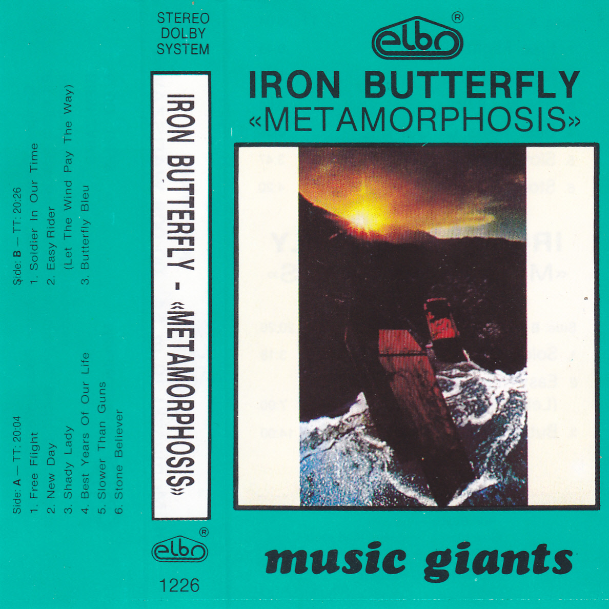 Okładki CD, kaset i winyli Iron Butterfly Metamorphosis (Elbo 1226) (MC)