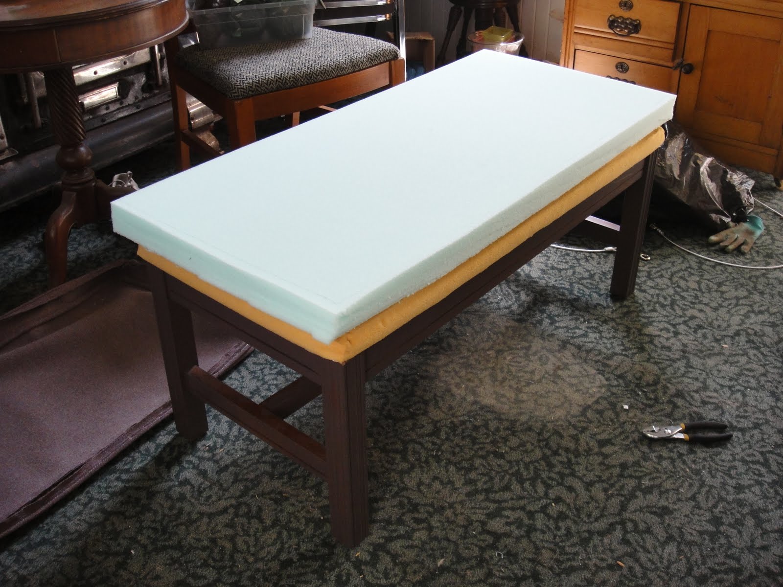 1893 Victorian Farmhouse Upholstering A Bench Photo Tutorial