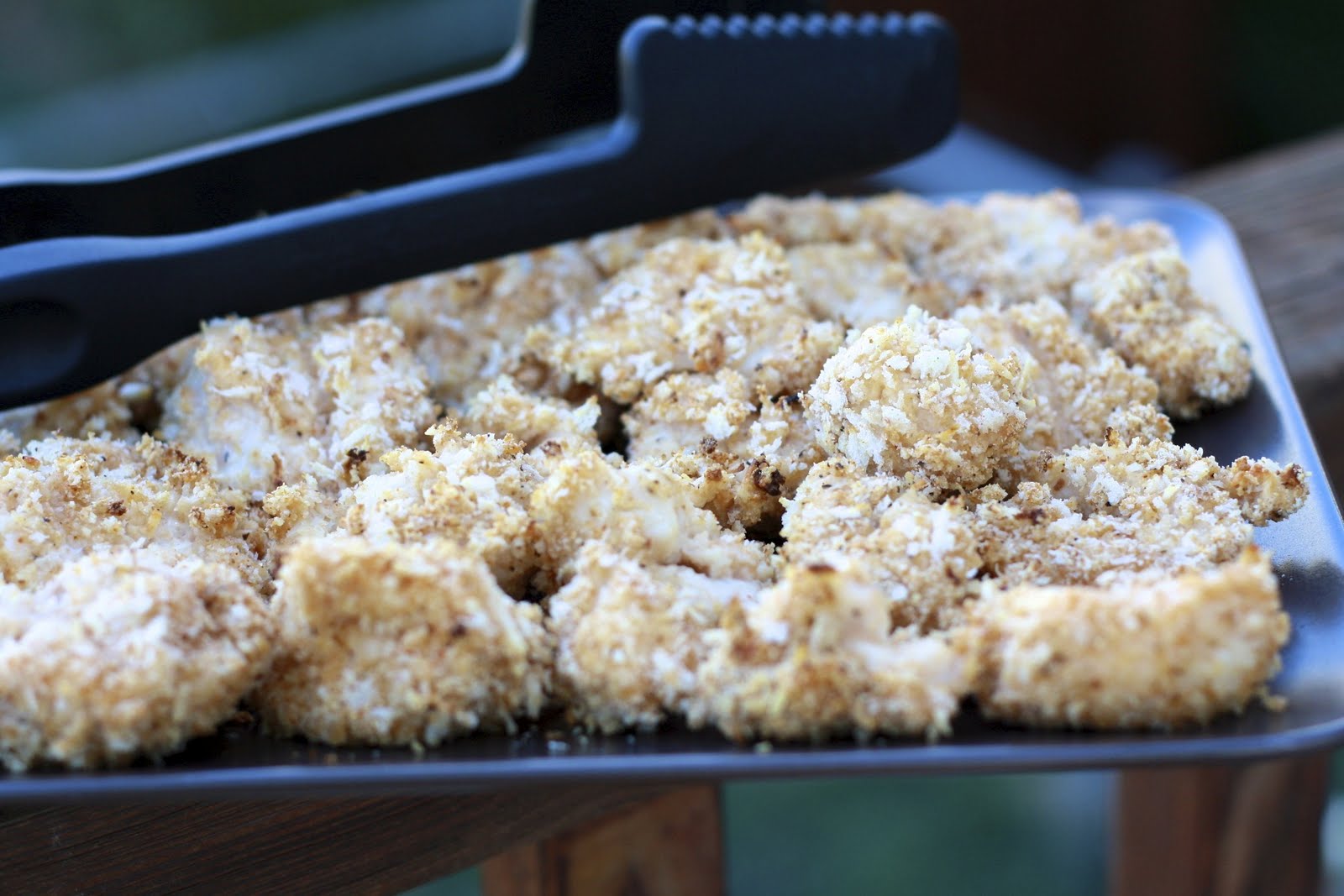 Crunchy Asiago Chicken Nuggets