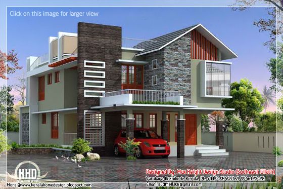 2500 Sqfeet Contemporary Modern Home Design Kerala Home