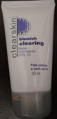 Embalagem da Base hidratante Clearskin