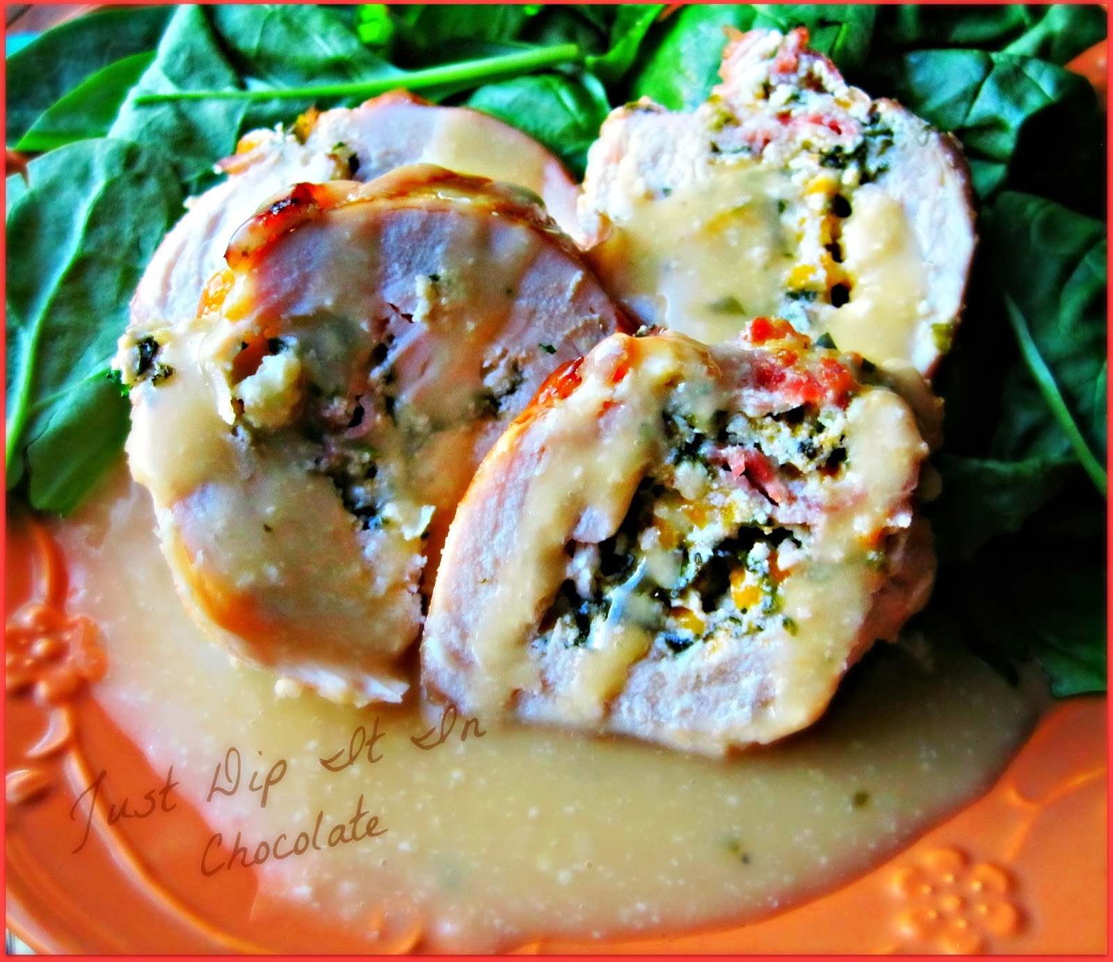 Just Dip It In Chocolate Stuffed Chicken Medallions Recipe