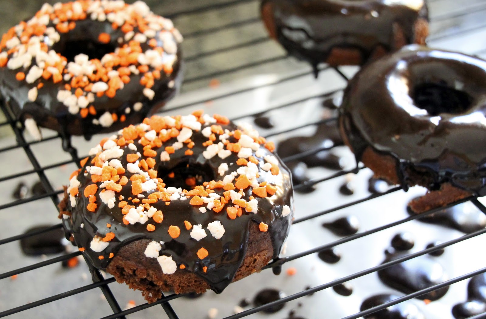 Life Is Sweets Chocolatey Halloween Baked Donuts
