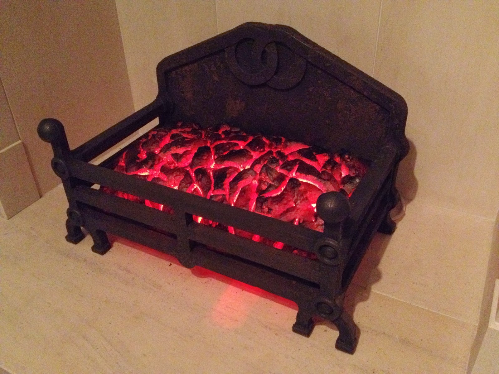 A Penny Drops Fake coal fire with expanding foam & LEDs
