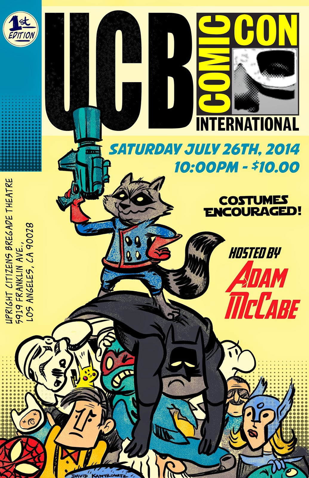 David Kantrowitz Art Blog UCB Comic Con International Poster