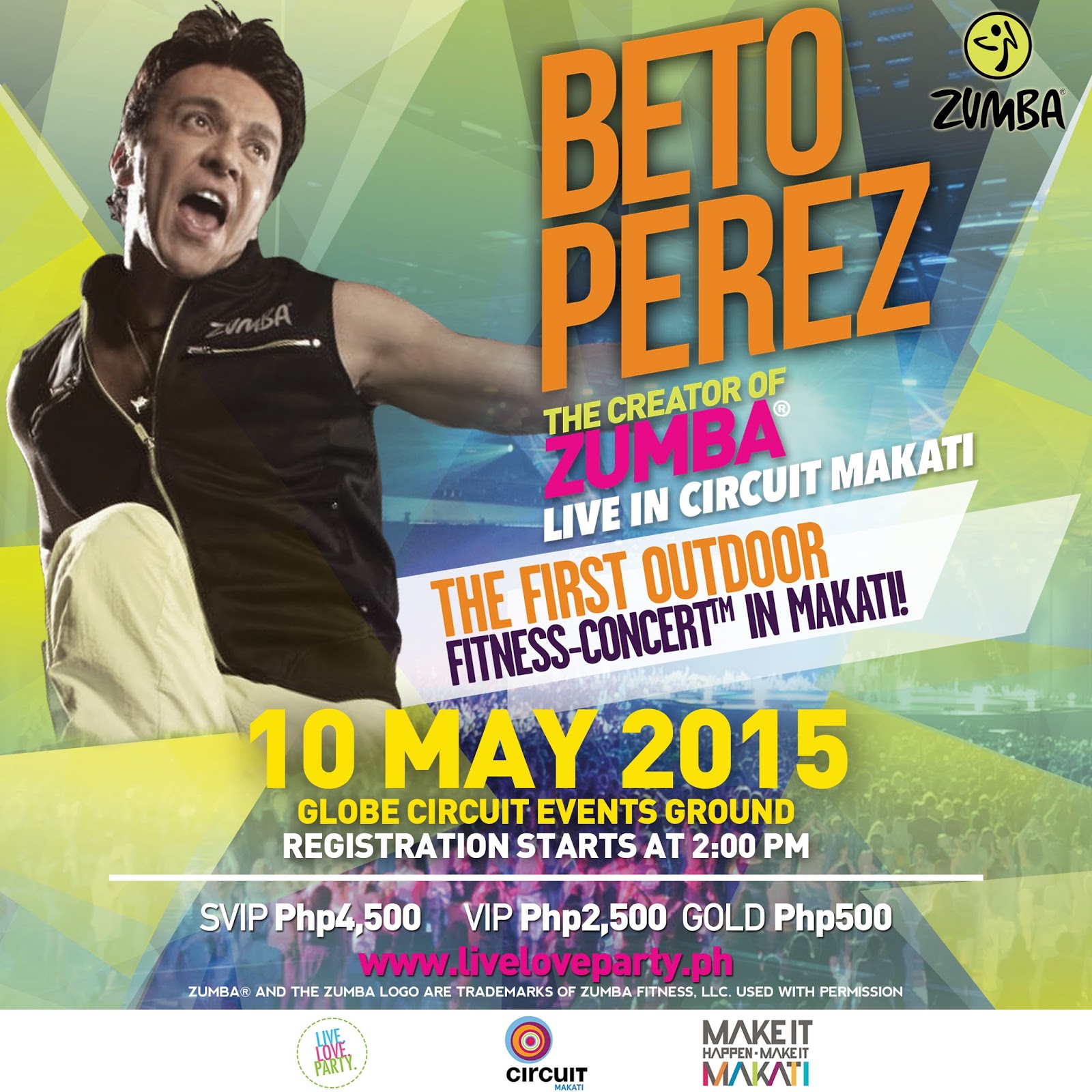 ZUMBA® CREATOR BETO PEREZ LEADS FIRSTEVER ZUMBA® FITNESSCONCERT™ IN