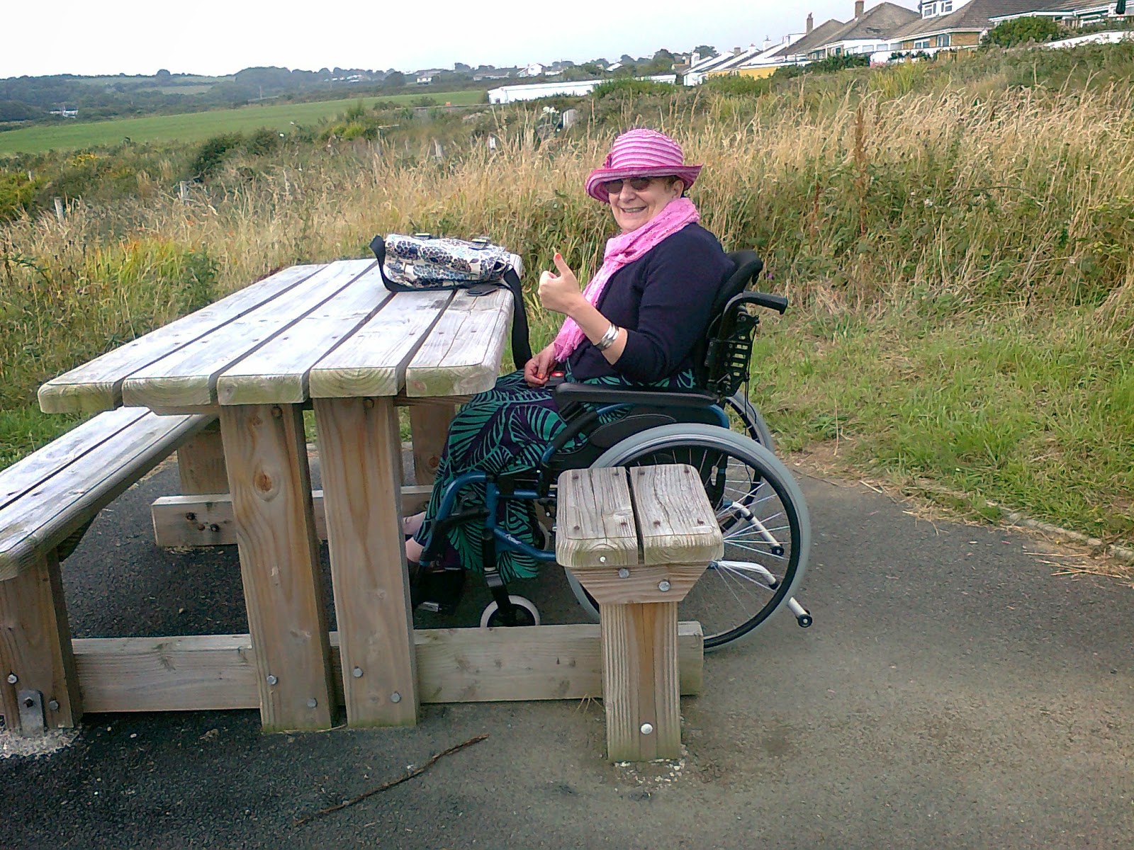 My mobility rehab quest Wheelchair accessible bench