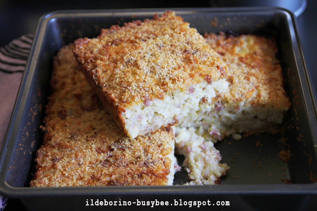 (ildeborino) Busy Bee Ricordi Timballo di Riso e Salsiccia or