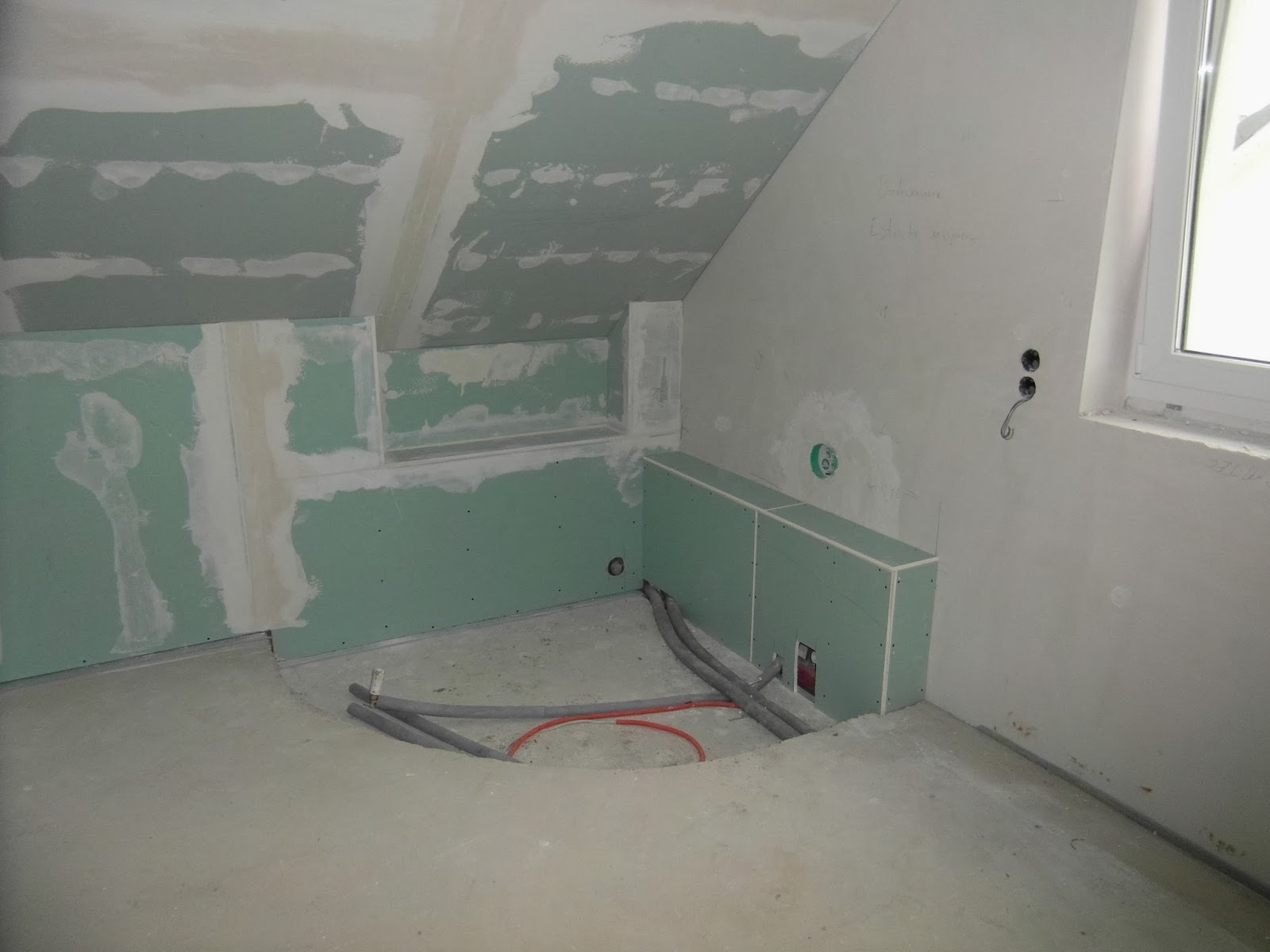 Hausbau von Mario & Diana: Trockenbau u. Treppe