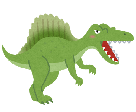 スピノサウルス フリー素材 恐竜 のイラスト まとめ Naver まとめ