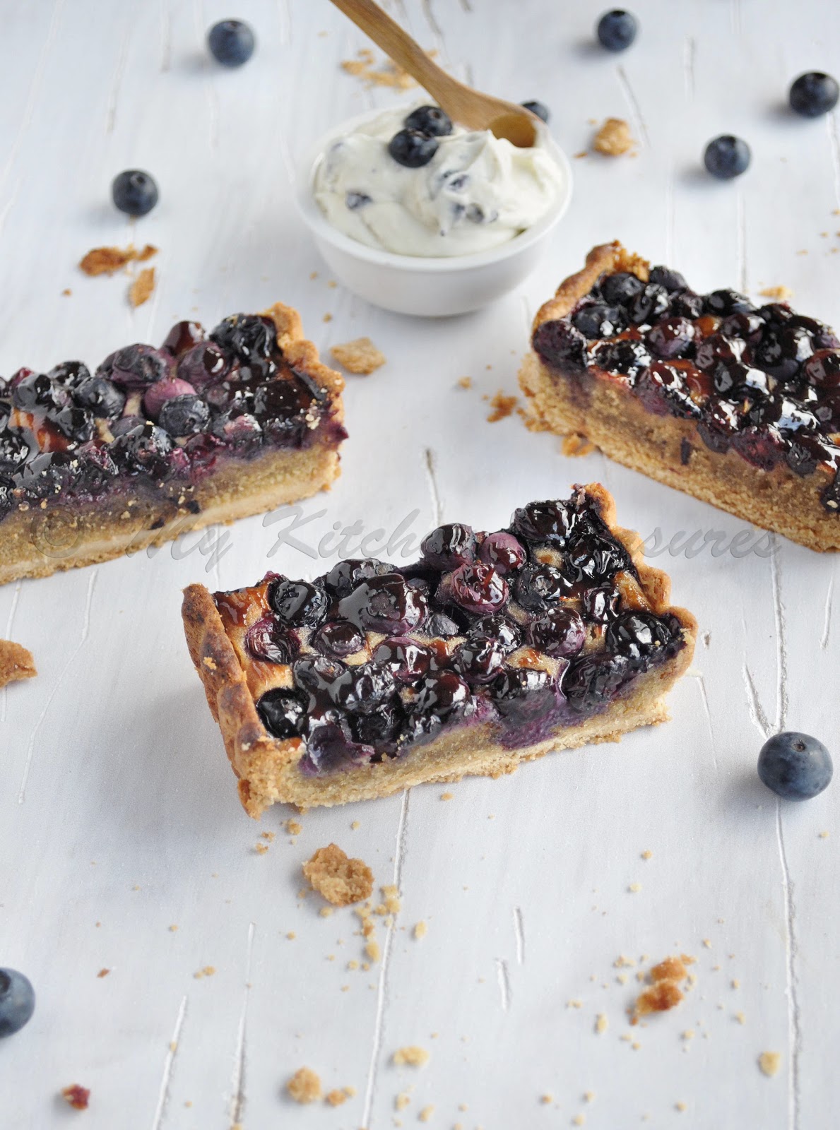 My Kitchen Treasures Blueberry and Frangipane Tart