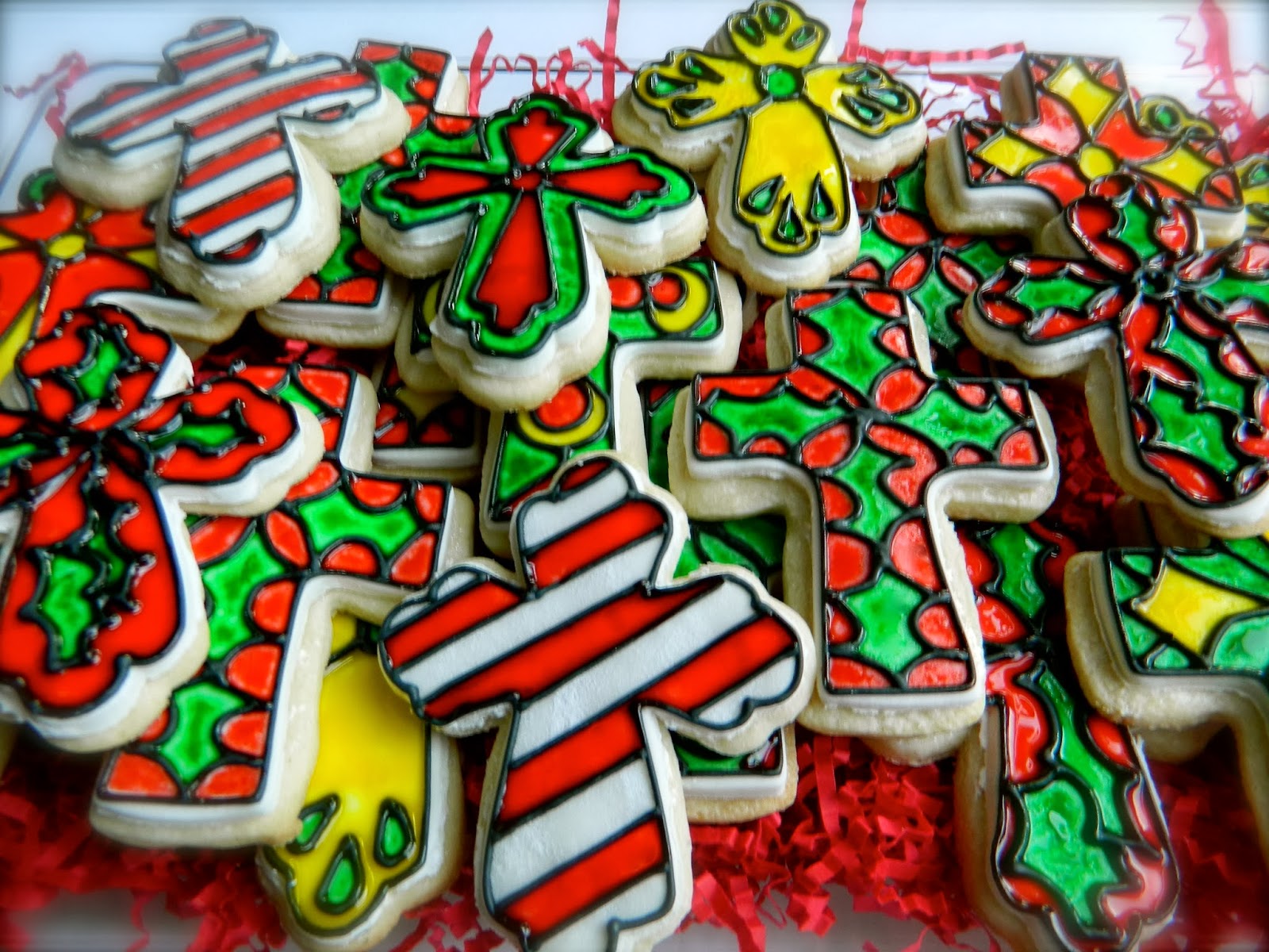 She Bakes "Stained Glass" Cookies