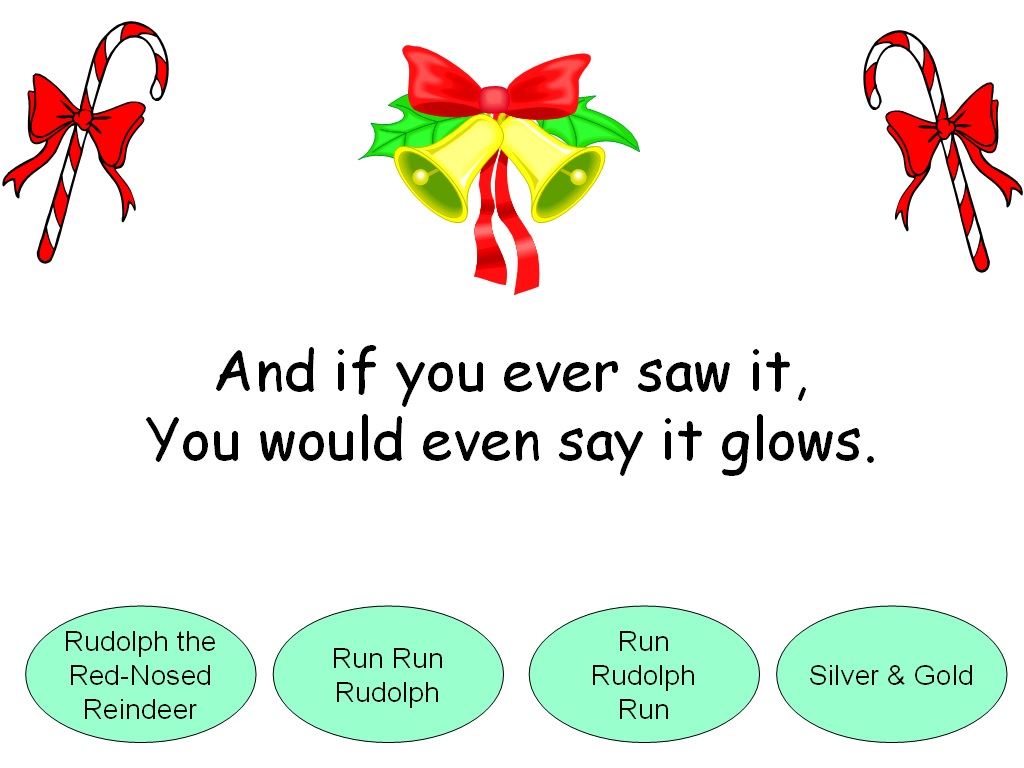 Student Survive 2 Thrive: Name the Christmas Song Trivia Game