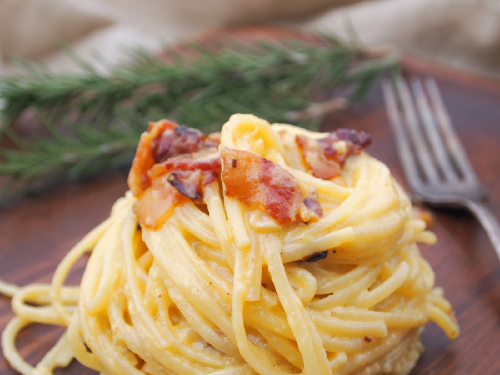 My Girlfriend's Best Recipes Linguine Carbonara